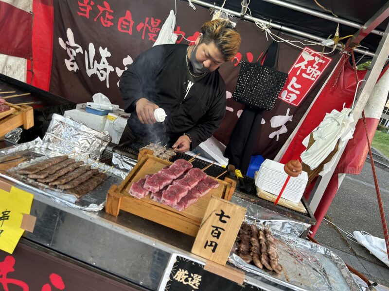 beef sticks japanese street food