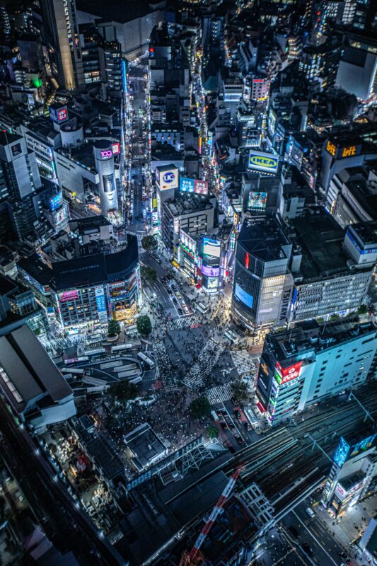 Tokyo night view shibuya